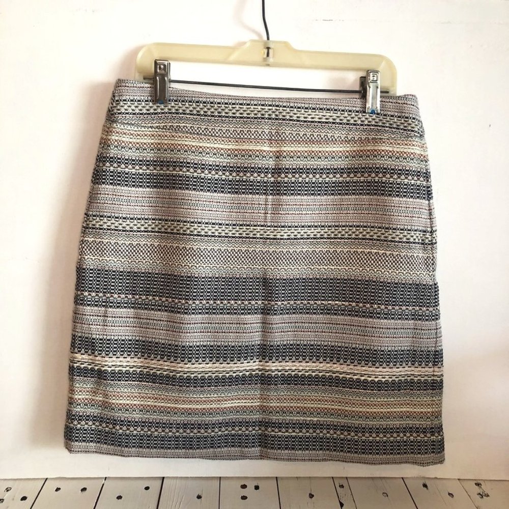 LOFT multi-color pencil skirt